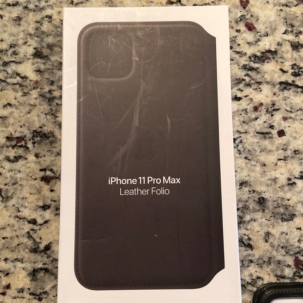 iPhone 11 Pro Max Apple Brand Leather Folio Case